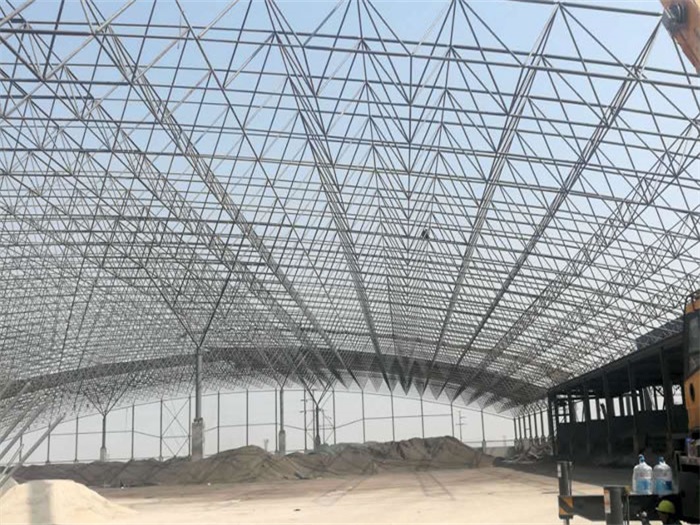林芝钢厂料仓网架工程